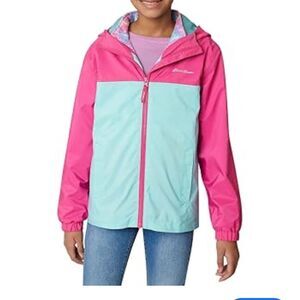 Eddie Bauer Youth Colorblock lone peak 3 in 1 Jacket - Pink and Teal